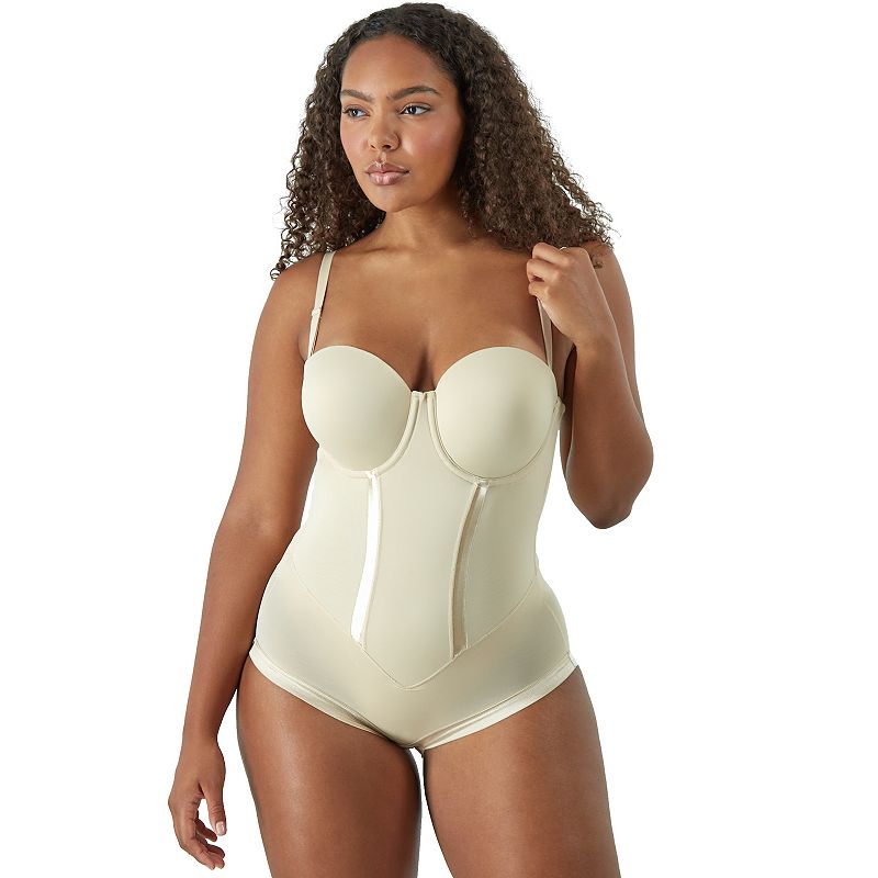 Maidenform Firm Control Shapewear Convertible Body Shaper with Built-in Underwire Bra 1256, Women's, Size: 38 B, Latte