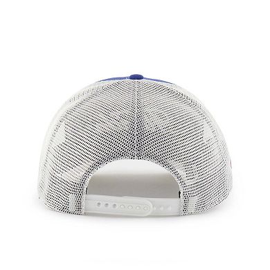 Unisex '47 Royal Kansas Jayhawks Contemporary Basics Foundation Trucker Hitch Adjustable Hat