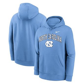 Men's Nike Carolina Blue North Carolina Tar Heels Club Fleece Arch Pullover Hoodie