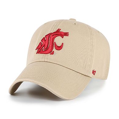 Men's '47 Khaki Washington State Cougars Clean Up Adjustable Hat