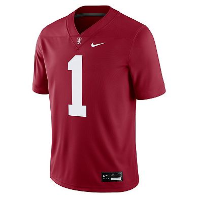 Men's Nike #1 Cardinal Stanford Cardinal Game Jersey