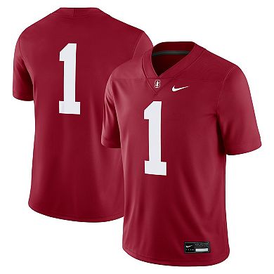 Men's Nike #1 Cardinal Stanford Cardinal Game Jersey