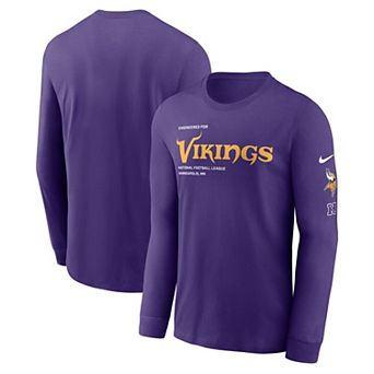 Men's Nike Purple Minnesota Vikings Play to Win Essential Long Sleeve T-Shirt