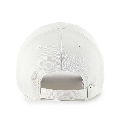 Men's '47 White North Carolina Tar Heels Contemporary Basics Foundation Clean Up Adjustable Hat