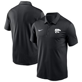 Men's Nike Black Kansas State Wildcats Victory Solid Performance Polo