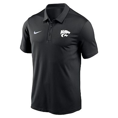 Men's Nike Black Kansas State Wildcats Victory Solid Performance Polo