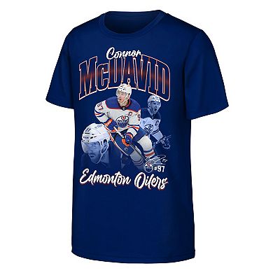 Youth Outerstuff Connor McDavid Royal Edmonton Oilers Graphic T-Shirt