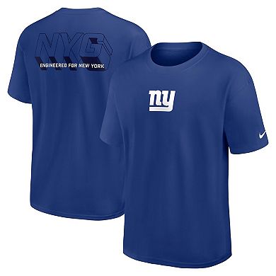 Men's Nike Royal New York Giants Dominate The Game Essential Max90 T-Shirt