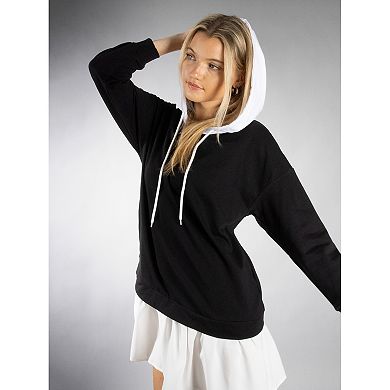 Jess by Meiko Women's Double Layer Hooded Pullover Casual Dress