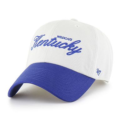 Men's '47 White Kentucky Wildcats Contemporary Basics Foundation Clean Up Adjustable Hat