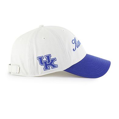 Men's '47 White Kentucky Wildcats Contemporary Basics Foundation Clean Up Adjustable Hat