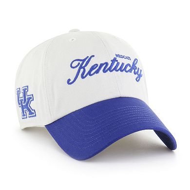 Men's '47 White Kentucky Wildcats Contemporary Basics Foundation Clean Up Adjustable Hat