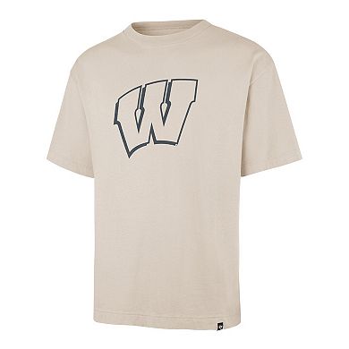 Men's '47 Cream Wisconsin Badgers Ravine Foundation T-Shirt
