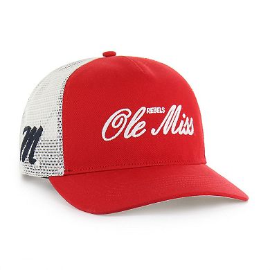 Unisex '47 Red Ole Miss Rebels Contemporary Basics Foundation Trucker Hitch Adjustable Hat