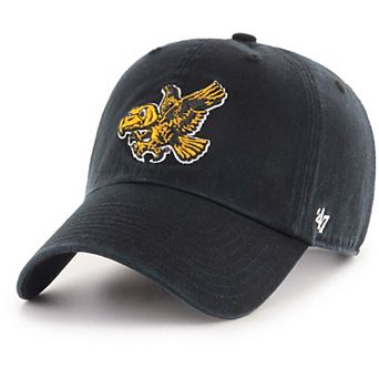 Unisex '47 Iowa Hawkeyes Black Vault Clean Up Adjustable Hat