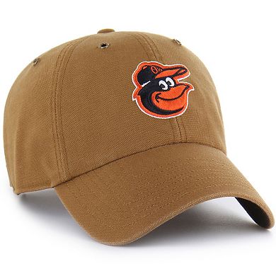 Men's Carhartt x '47 Brown Baltimore Orioles Clean Up Adjustable Hat