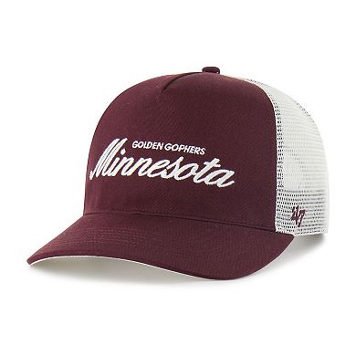 Unisex '47 Maroon Minnesota Golden Gophers Contemporary Basics Foundation Trucker Hitch Adjustable Hat