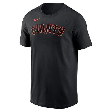 Men's Nike Rafael Devers Black San Francisco Giants Name & Number T-Shirt