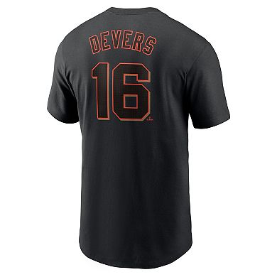 Men's Nike Rafael Devers Black San Francisco Giants Name & Number T-Shirt