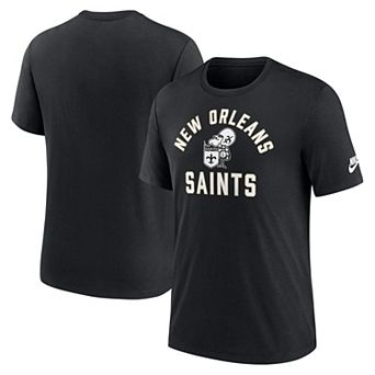 Men's Nike Black New Orleans Saints Favorable Timeline Tri-Blend T-Shirt