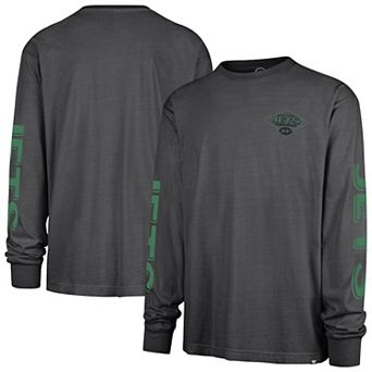 Men's '47 Charcoal New York Jets Cairn Ravine Foundation Long Sleeve T-Shirt