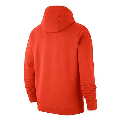 Men's Nike Orange Syracuse Orange Script Club Pullover Hoodie