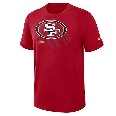 Men's Nike Scarlet San Francisco 49ers Left End Run Slub Performance T-Shirt