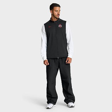 Men's Nike Black Ohio State Buckeyes Primetime Victory Performance Full-Zip Vest