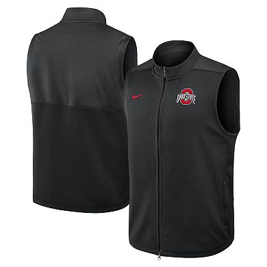 Men's Nike Black Ohio State Buckeyes Primetime Victory Performance Full-Zip Vest
