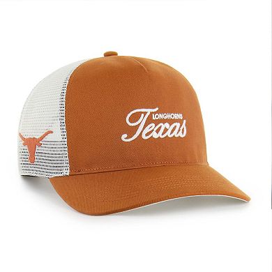 Unisex '47 Burnt Orange Texas Longhorns Contemporary Basics Foundation Trucker Hitch Adjustable Hat