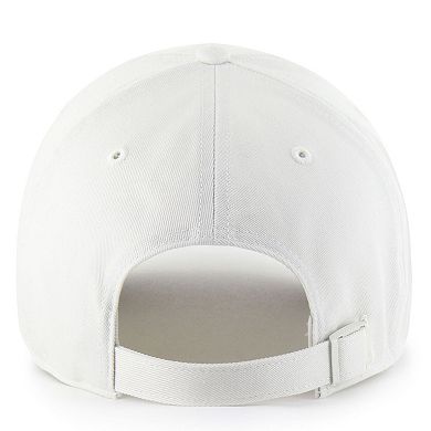 Men's '47 White Clemson Tigers Contemporary Basics Foundation Clean Up Adjustable Hat