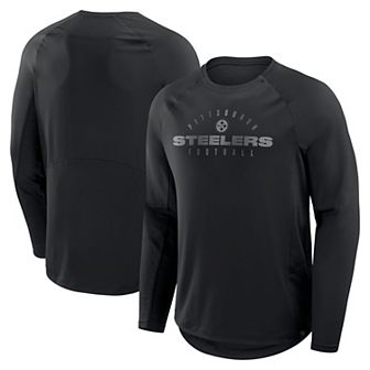 Men's Fanatics Black Pittsburgh Steelers Coverage Scheme Long Sleeve T-Shirt