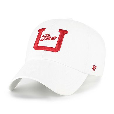 Men's '47 White Utah Utes Vault Clean Up Adjustable Hat