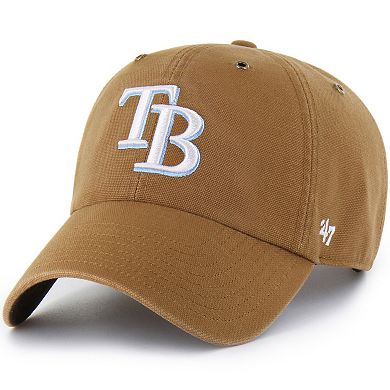 Men's Carhartt x '47 Brown Tampa Bay Rays Clean Up Adjustable Hat