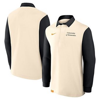 Men's Nike Tan/Black Tennessee Volunteers Rugby Long Sleeve Shirt