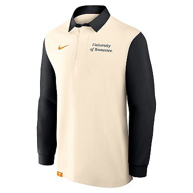 Men's Nike Tan/Black Tennessee Volunteers Rugby Long Sleeve Shirt