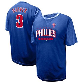Men's Profile Bryce Harper Royal Philadelphia Phillies Big & Tall Name & Number T-Shirt
