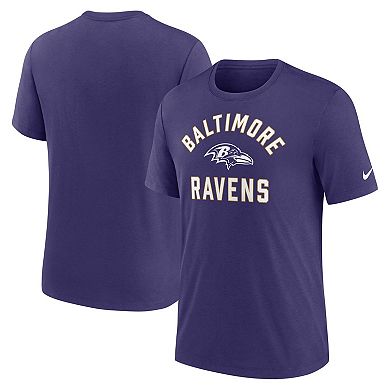 Men's Nike Purple Baltimore Ravens Favorable Timeline Tri-Blend T-Shirt