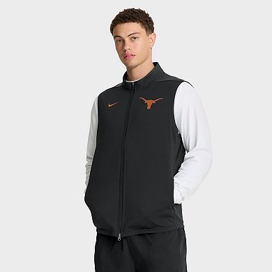Men's Nike Black Texas Longhorns Primetime Victory Performance Full-Zip Vest