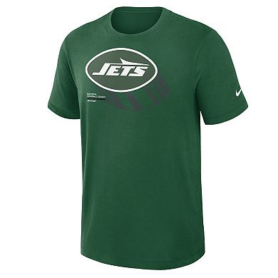 Men's Nike Green New York Jets Left End Run Slub Performance T-Shirt