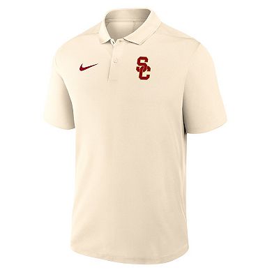 Men's Nike Tan USC Trojans Primary Logo Victory Performance Polo