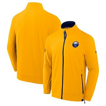 Men's Fanatics Gold Buffalo Sabres Authentic Pro Rink Coaches Full-Zip Jacket