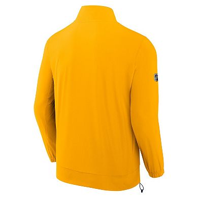 Men's Fanatics Gold Buffalo Sabres Authentic Pro Rink Coaches Full-Zip Jacket