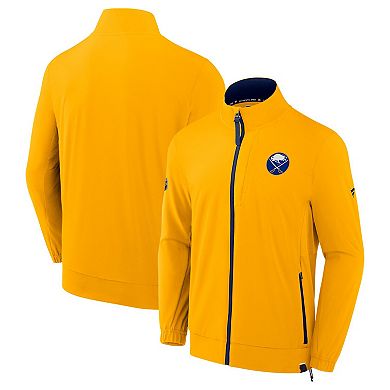 Men's Fanatics Gold Buffalo Sabres Authentic Pro Rink Coaches Full-Zip Jacket