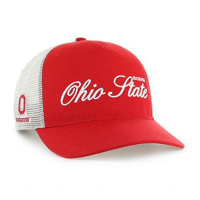 Unisex '47 Scarlet Ohio State Buckeyes Contemporary Basics Foundation Trucker Hitch Adjustable Hat
