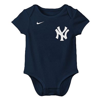 Infant Nike Aaron Judge Navy New York Yankees Name & Number Fuse Bodysuit