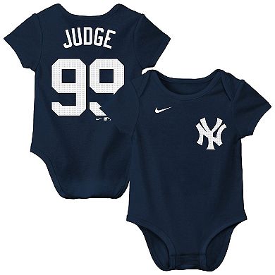 Infant Nike Aaron Judge Navy New York Yankees Name & Number Fuse Bodysuit