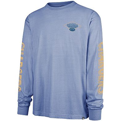 Men's '47 Powder Blue Los Angeles Chargers Cairn Ravine Foundation Long Sleeve T-Shirt