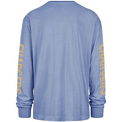 Men's '47 Powder Blue Los Angeles Chargers Cairn Ravine Foundation Long Sleeve T-Shirt