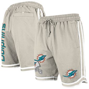 Men's New Era Light Beige Miami Dolphins Stone Multi Patch Shorts